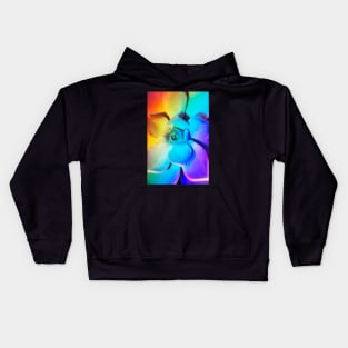 Rainbow echeveria Kids Hoodie